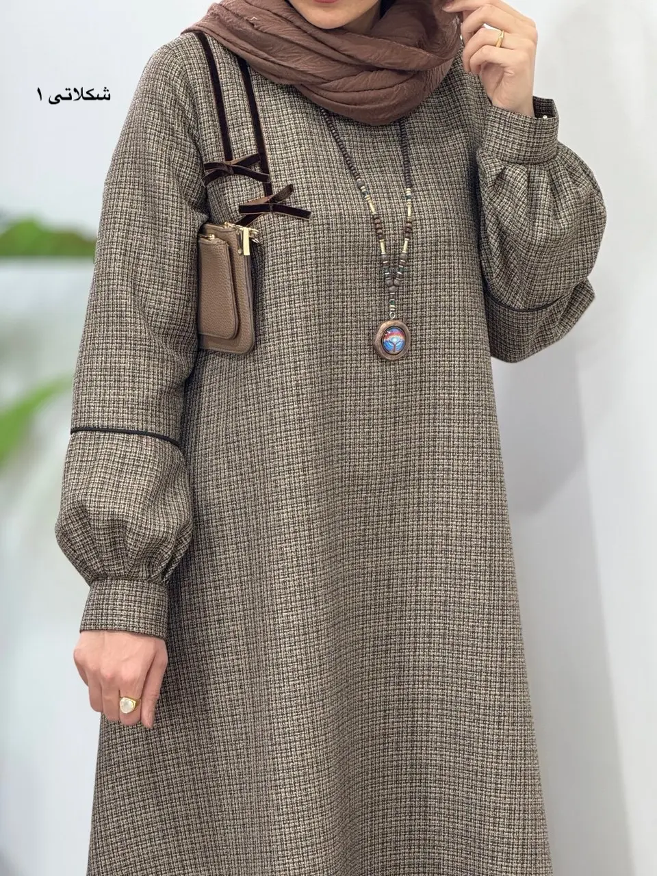 پیراهن مانتویی سوپر کلوش پاییزه پاپیون